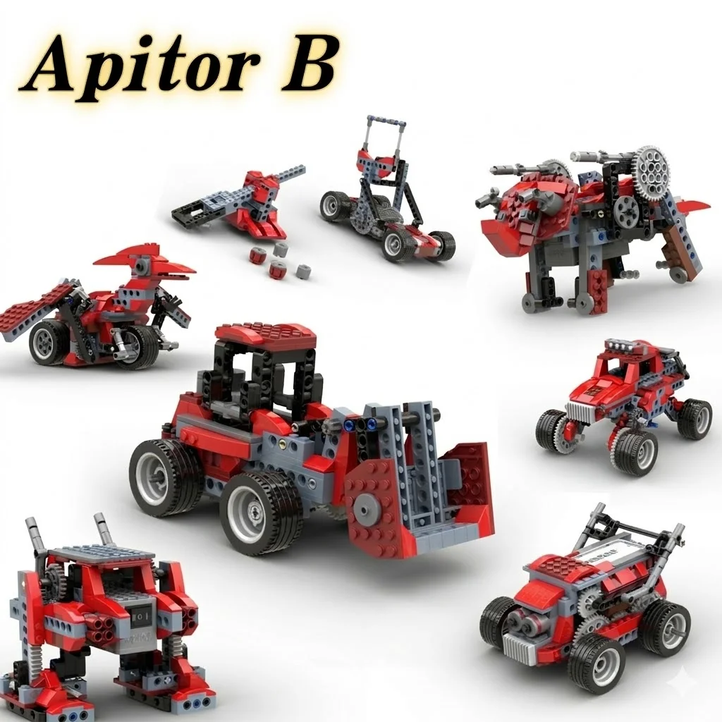 

8-in-1 STEM Building Set for Ages 6+, Educational Creative Construction Toy, DIY Electronic Vehicle Kit, Craft Projects for Kids