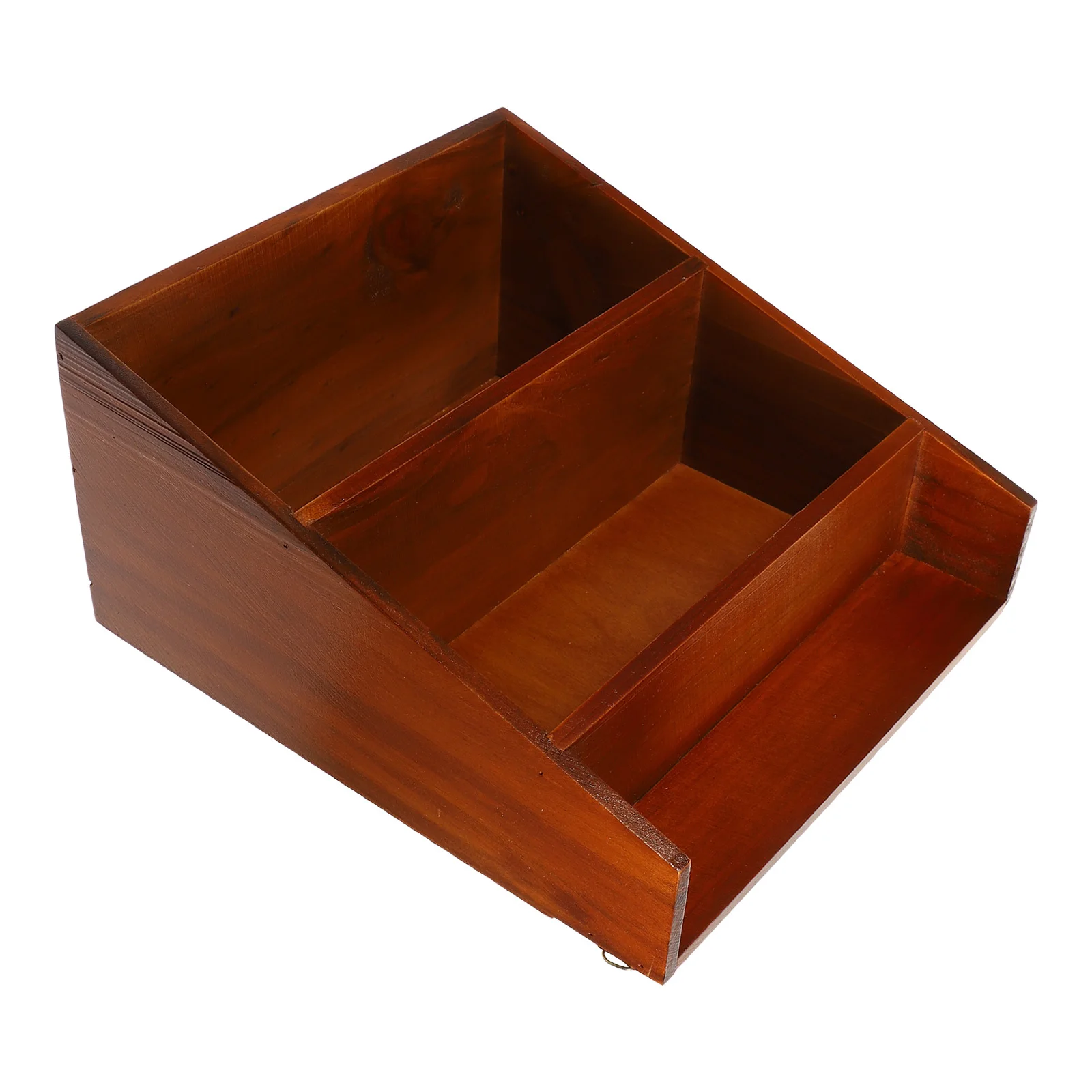 

Wooden Multi-Layer Organizer Rack Smooth Surface Storage Shelf for Household Office Dorm Desktop Storage Holder Sundries