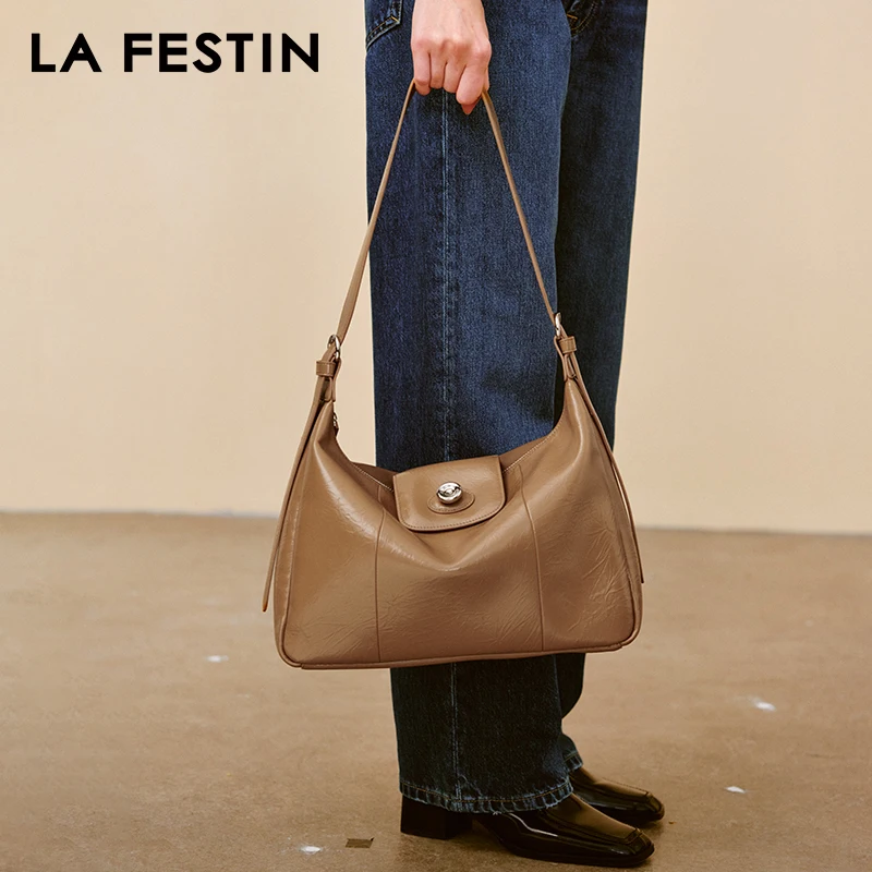 LA FESTIN Original 2024 New Women\'s Bag Leather Tote Bag Shoulder Bag Luxury Designer Bags Cross body Bags