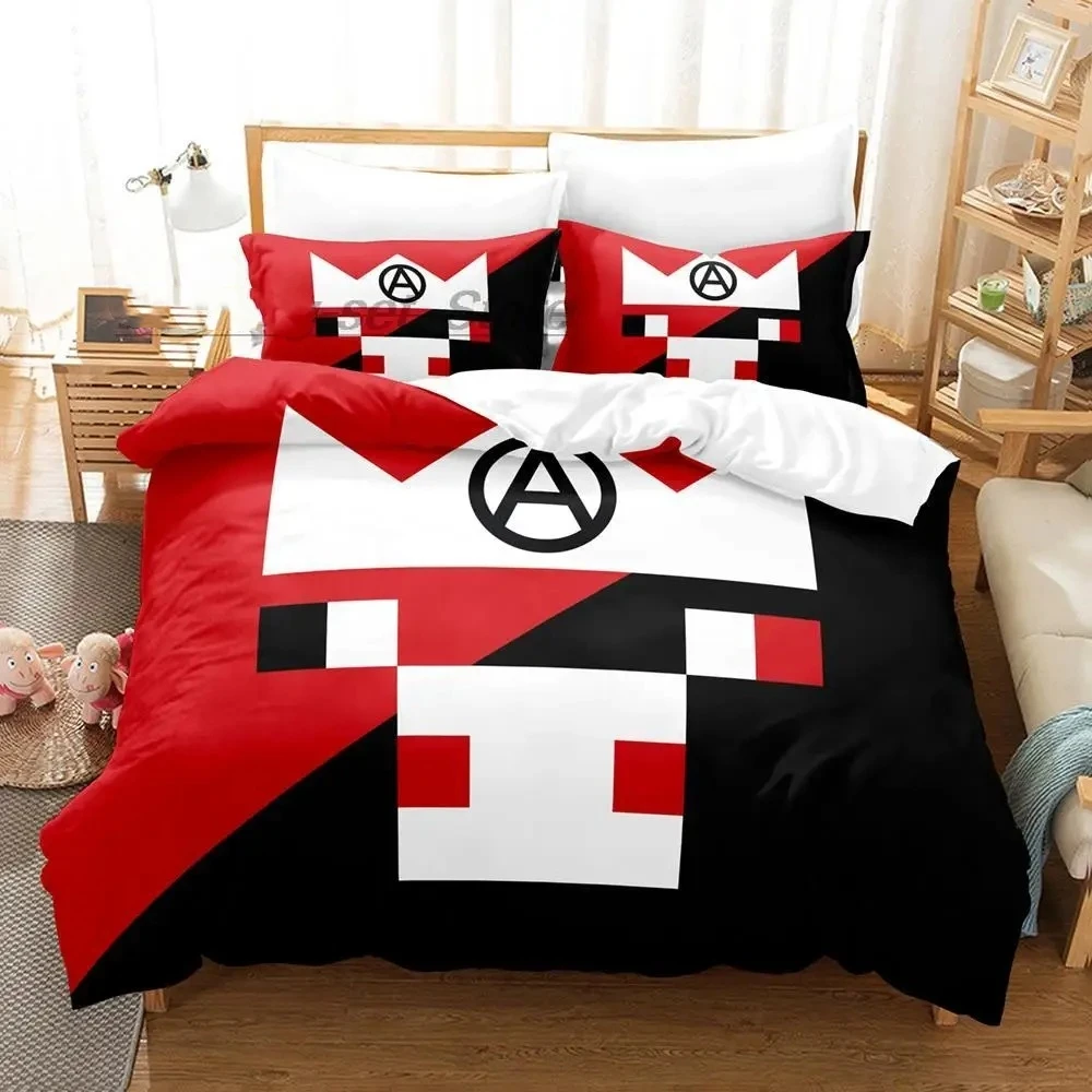 Technoblade Bedding Set Single Twin Full Queen King Size Bed Set Aldult Kid Bedroom Duvetcover Sets 3D Print Anime bed sheet set