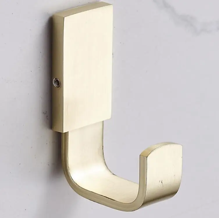 Golden space aluminum butterfly-shaped coat hanger, 3D single hook for bedroom decoration, bathroom door back clothing hanger