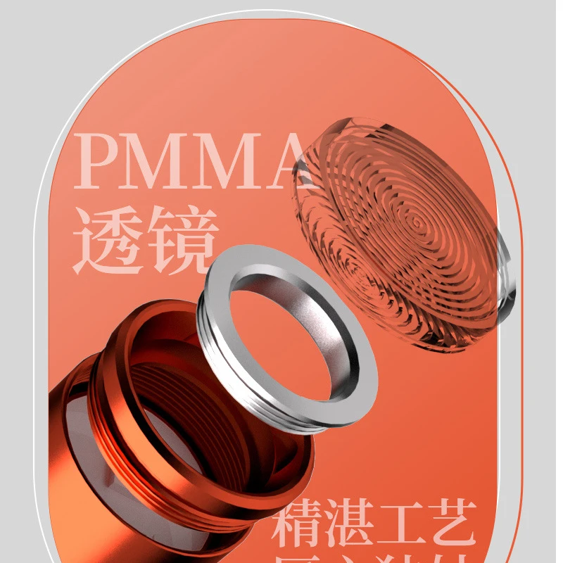 6cmポケット懐中電灯 701230 USB-C充電式EDCトーチワークライト 4モードフラッシュライト キャンプ、家庭、緊急時用