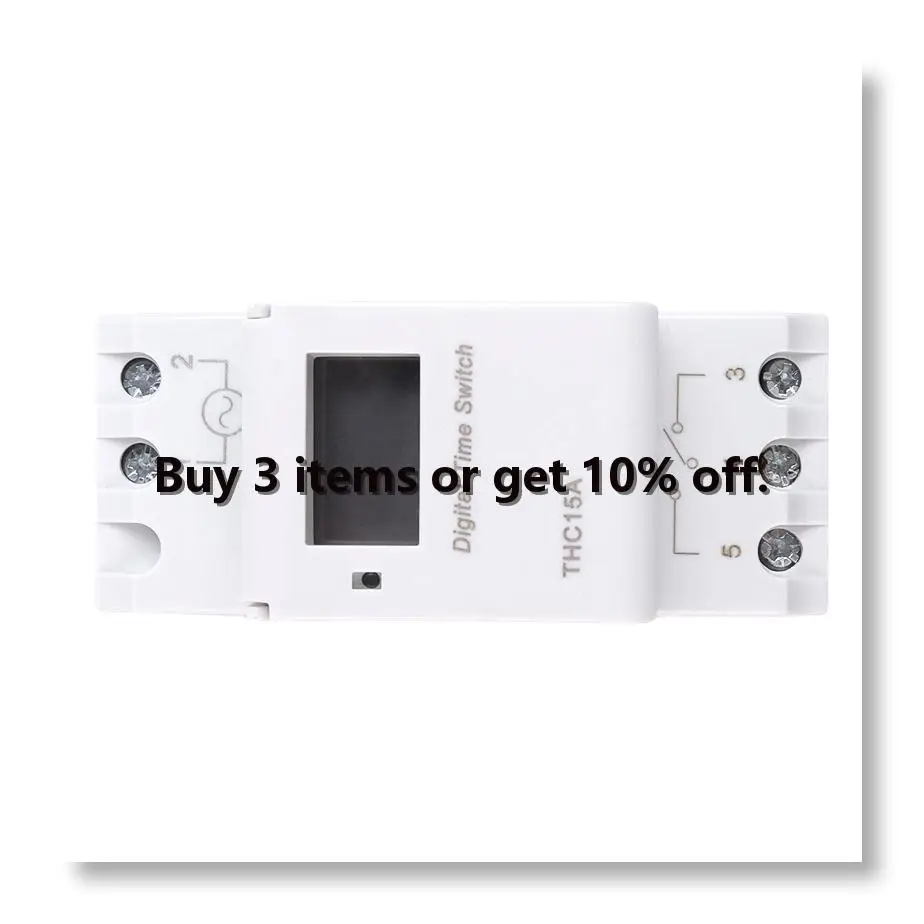 ✼THC15A Digital Timer Switch Programmable Electronic Time Control Switch Time Delay Switch DIN Rail AC220-240V