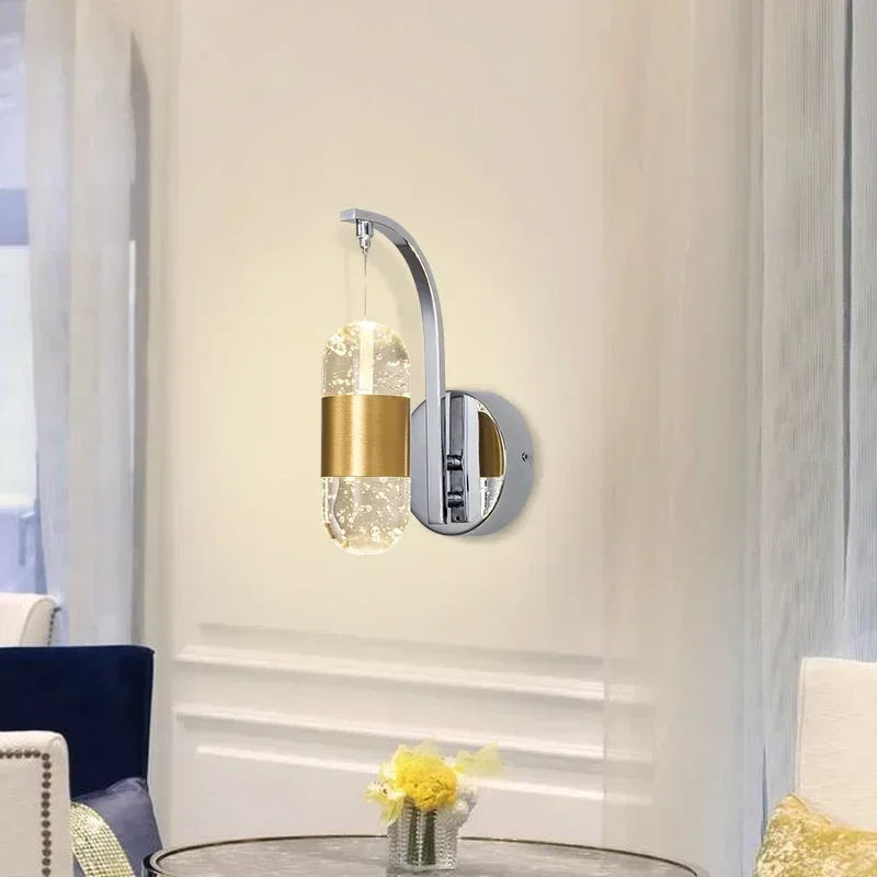 GISELLE Indoor Wall Lamps Fixture Crystal Modern LED Sconce Contemporary Creative Decorative For Home Foyer Corridor Bedroom