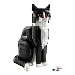 21349 Tuxedo Cat 43247 Lion Animal Model Building Blocks assemblare Cute Cartoon Bricks Puzzle Toys For Children Gifts