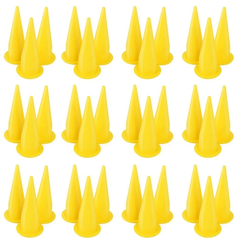 

50PCS Yellow Cone Nozzle For Bulk Caulk Tools For Caulking Nozzle Applicator Caulk Cap Replacement