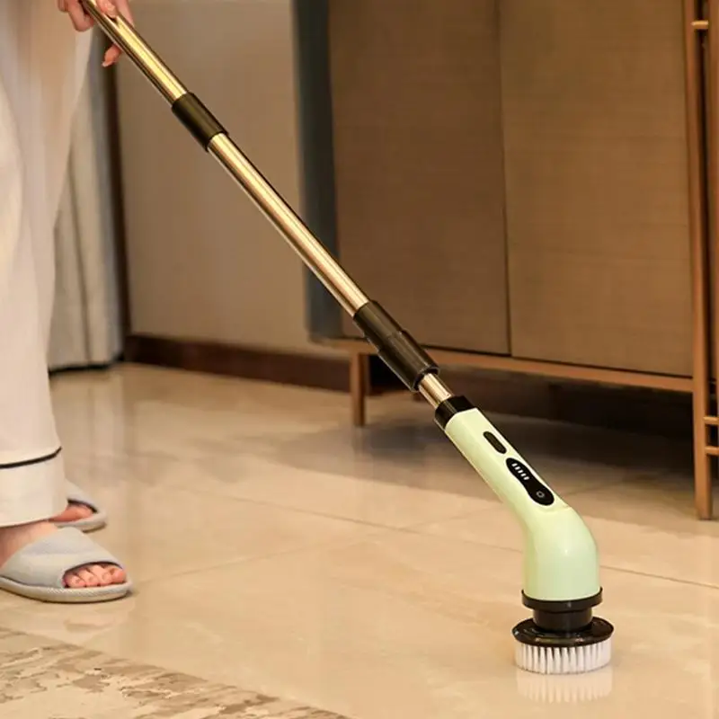 Electric Shower Scrubber Cordless Handheld Powerful Floor Scrubber With 2 Speeds Household Cleaning Tools Cleaning Brush With