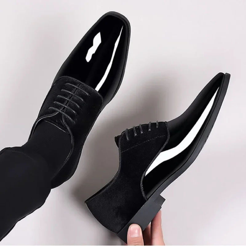 Social Shoe for Men Legitimate Leather Dress Shoes Man Pointed Toe 2024 Trend Suit New High Quality Fashion Luxury Designer 39