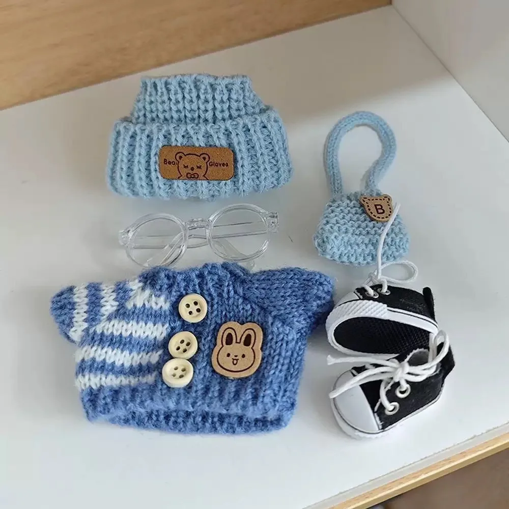 

17cm labubu clothes outfit Plush doll clothes Macaron Cute Clothing DIY Kid Gift Dog Clothes Hair accessories v1 v2 clothes