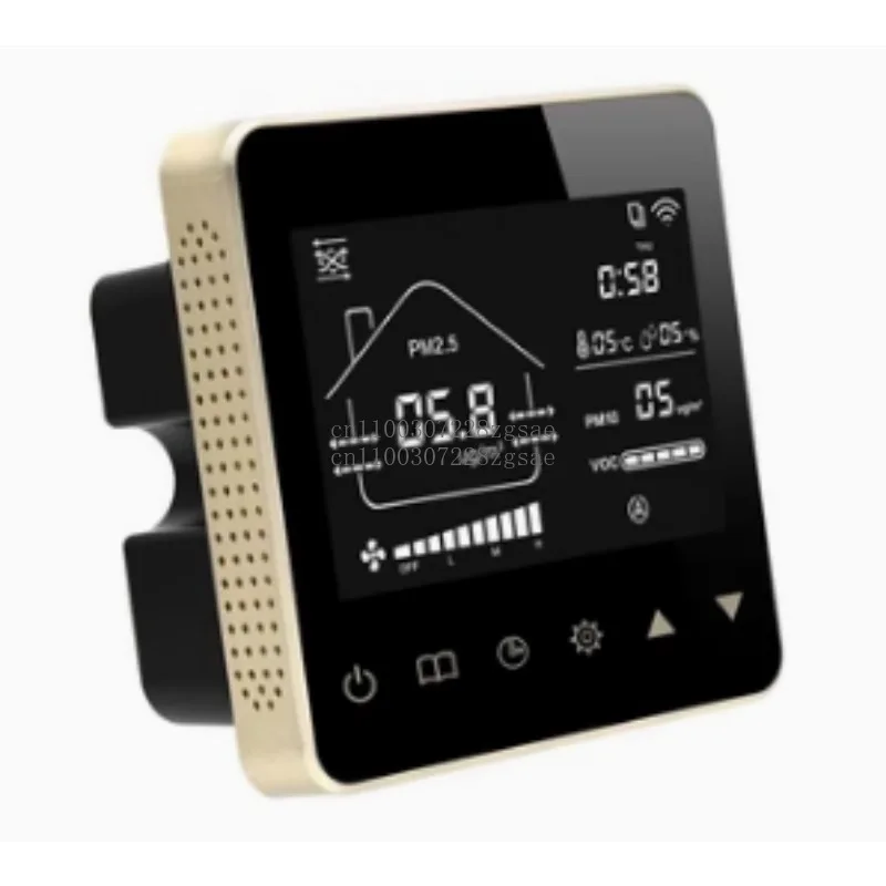 Fresh air system LCD switch WIFI control panel PM2.5 VOC concentration detection temperature display