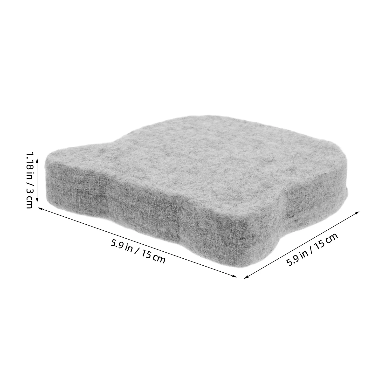 แผ่นรองทำงานสักหลาดขนสัตว์แบบหนา สำหรับงาน DIY ขนาด 15x15x3 ซม.  แผ่นรองทำงานสักหลาดขนสัตว์