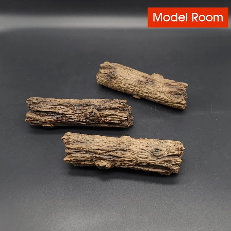 3pcs/set 1/12 Scale Simulation Dead Tree Trunk Mini Stump Model Soldier Scene Accessories Props Fit 6'' Action Figure Body Dolls