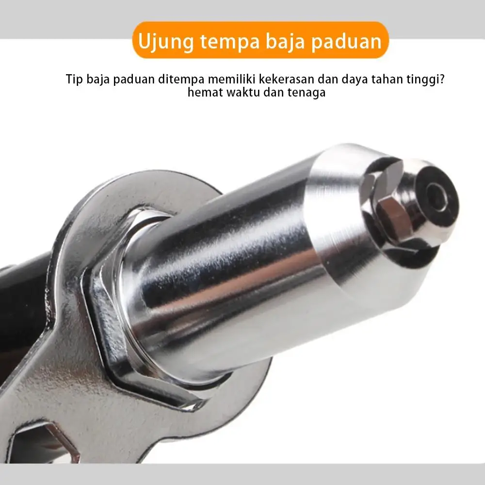 Paku keling listrik pistol 2.4/3.2/4.0/4.8mm tanpa kabel, adaptor bor paku keling tarik mur alat kerja paku keling