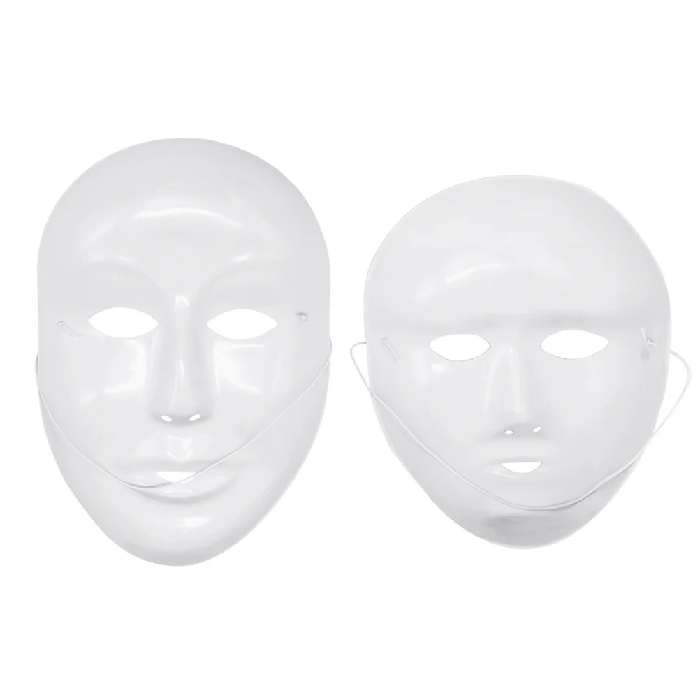 

12 Pcs Masquerade Mask Full Face Cosplay White Halloween Facial Costumes Men and Women