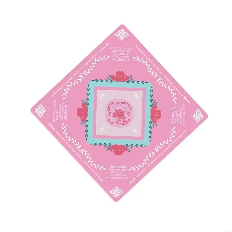 

Versatiles Rubber Backed Mahjong Mats Quickly Clean Washable Mahjong Table Cover Compacts Size For Gatherings 4XBB