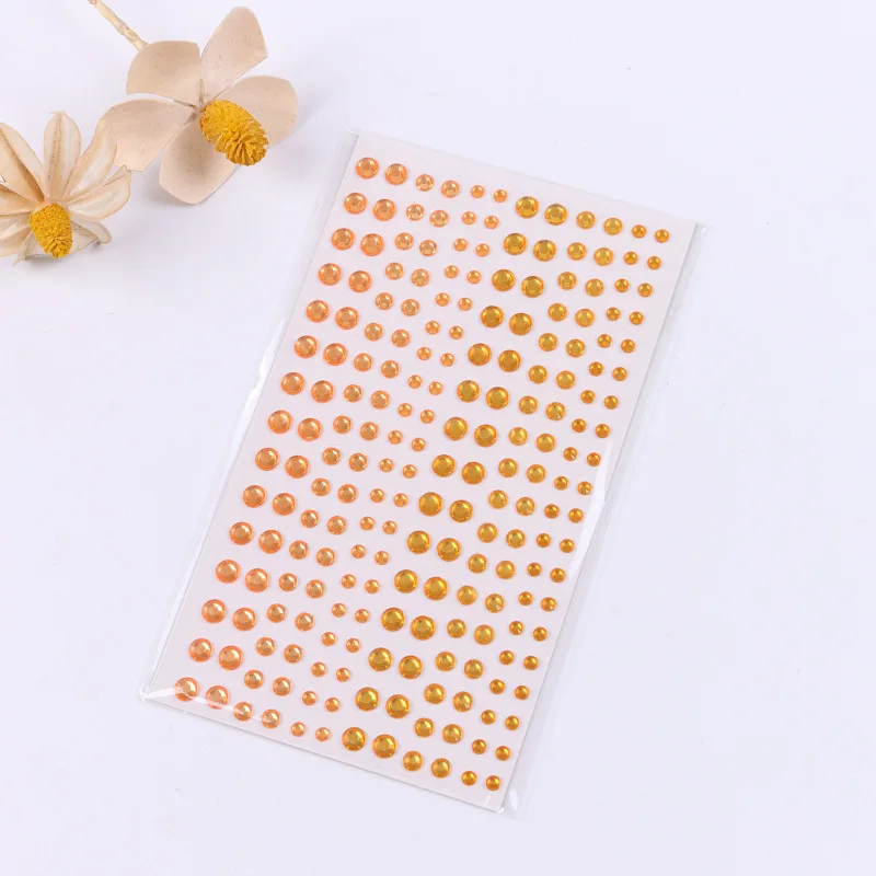 2023 New Colorful Mix and Match Acrylic Transparent DIY Crystal Gem Children\'s Facial Nail Personalized Dressing Diamond Sticker