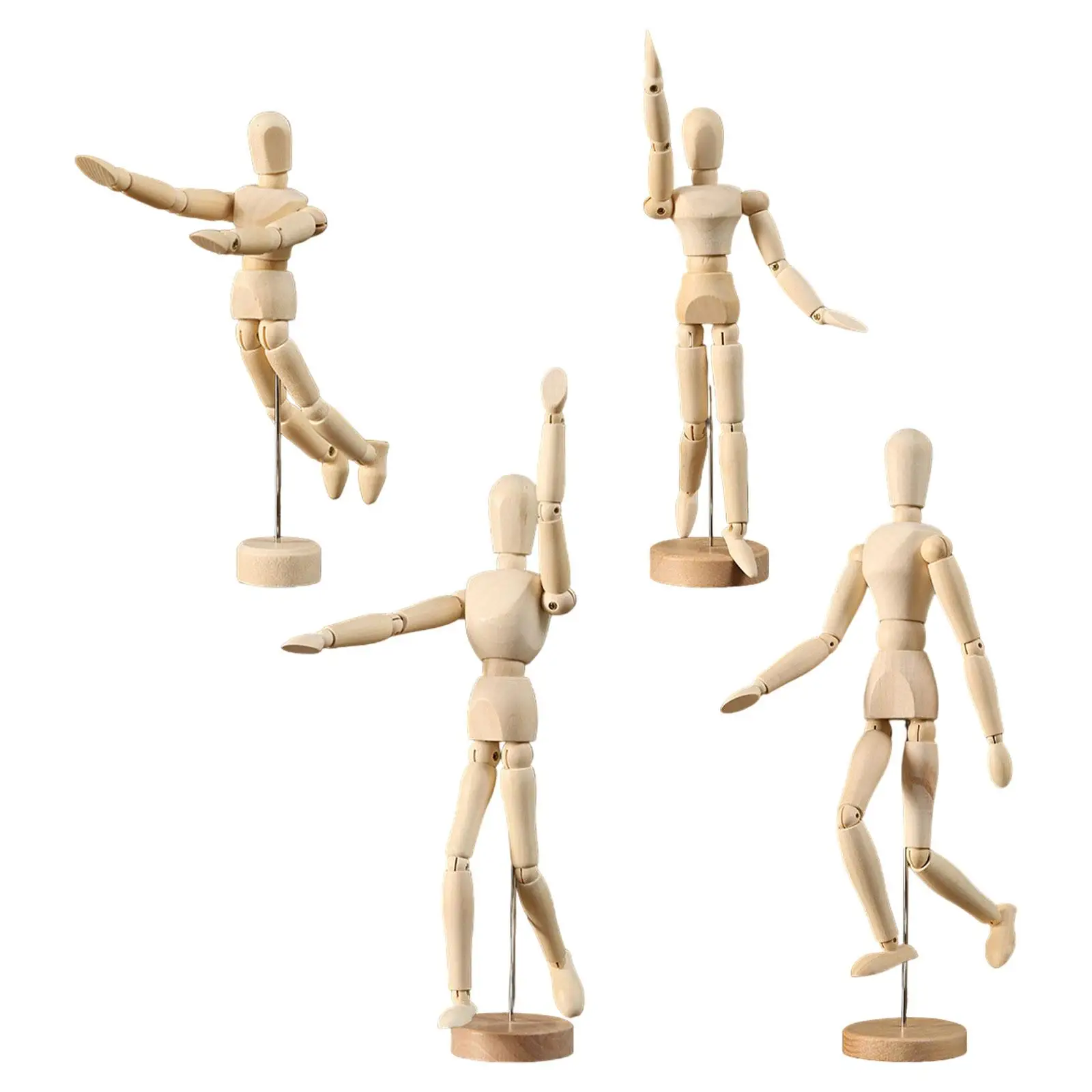 Artist Mannequin Model Human Drawing Model Doll Ornament Stand Flexible Body Joints for Office Desk Drawing The Human Figure