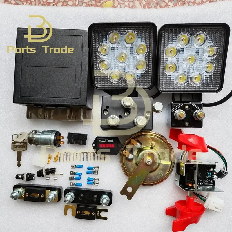 for 1207 24V Controller Hour Meter ET-126 0-5V Throttle Controller DC88 SW80 Contactor Fuse Holder Horn