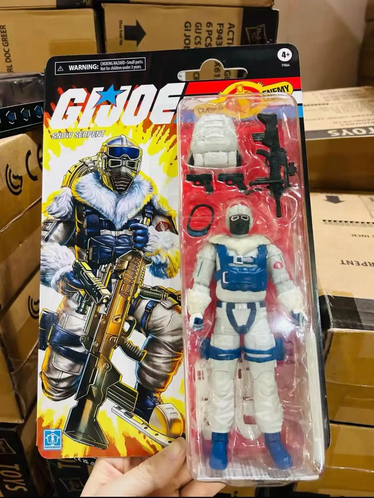 

In Stock Hasbro GIJOE Special Forces Retro Hanging Card Cobra Snow Snake Soldier 6-inch Mobile Toys