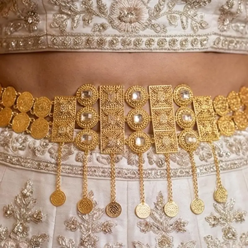 Elegant Belly Chain Belly Dance Waist Chain for Dress Chain Stylish Crystal 