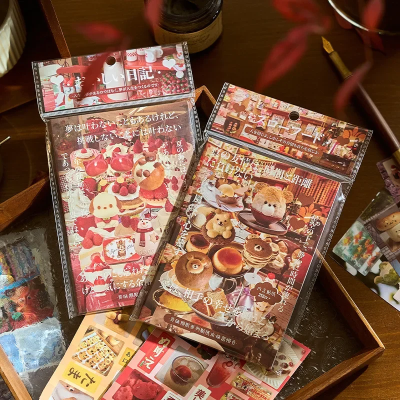 

20 листов, милый пищевой торт, ретро декоративная наклейка, книга для скрапбукинга, материал для справочника, наклейки для телефона, детский подарок