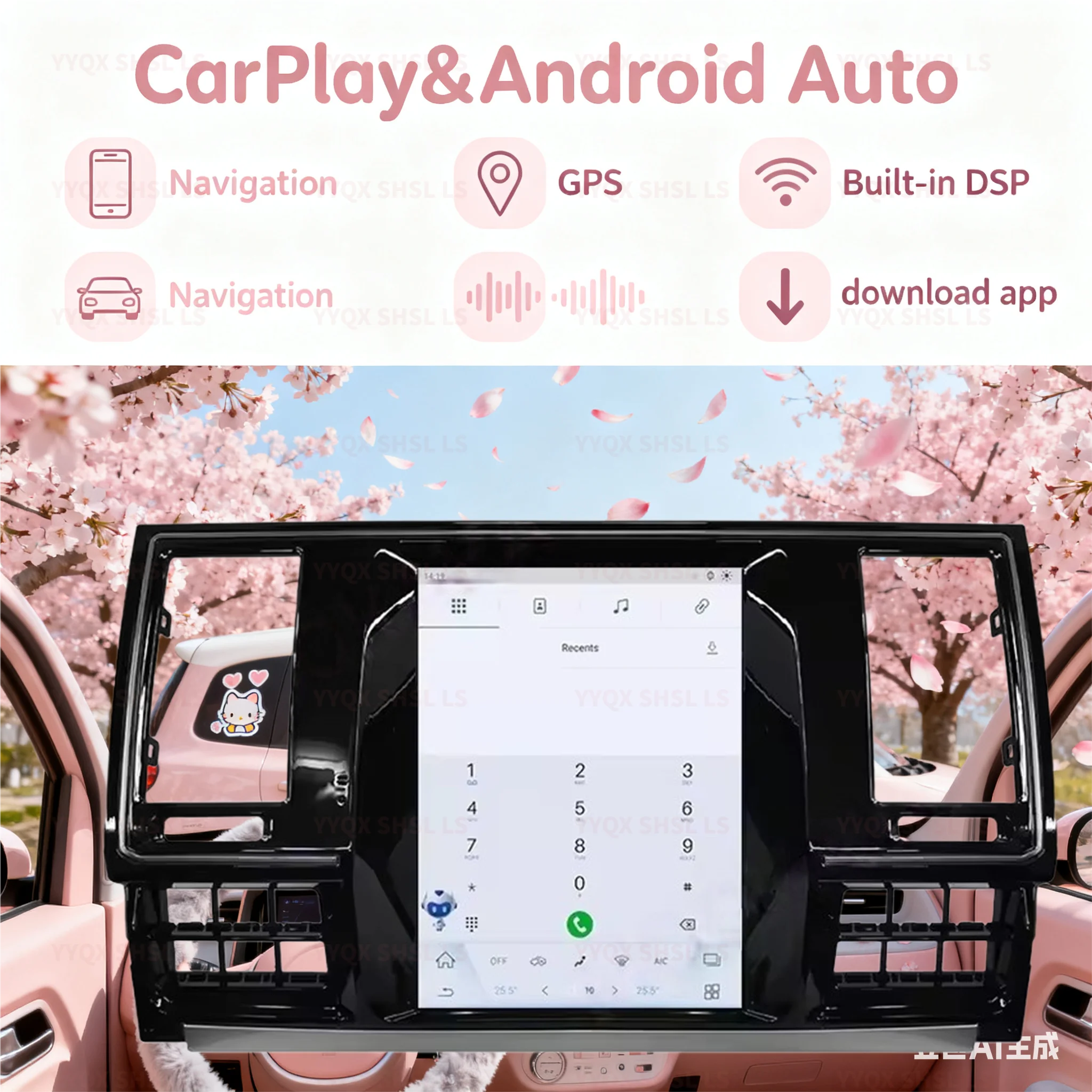 Android 13 Screen For VW Volkswagen T5 T6 Multivan Caravelle California Transporter 2016-2019 Car GPS Multimedia Player CarPlay