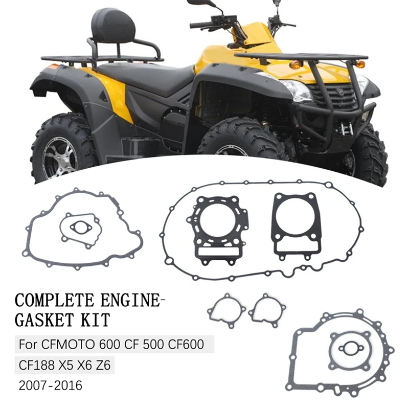 All-Terrain Vehicle Engine Gasket Kit For CFMOTO 600 CF 500 CF600 CF188 X5 X6 Z6 2007-2016 ATV Engine Accessories