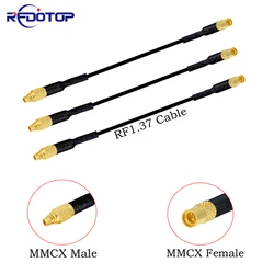 1 Uds conector macho MMCX a conector hembra MMCX conector recto 50 Ohm Cable RF1.37 Cable Coaxial RF Cable de extensión puente