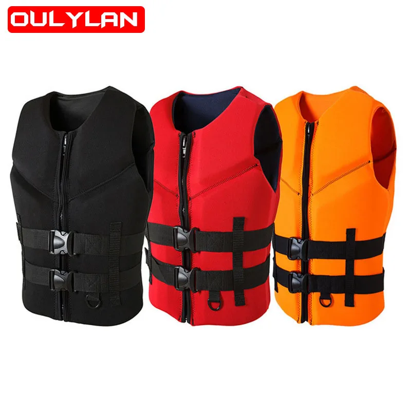 

Oulylan Life Jacket for Adult Swimming Outdoor Rafting Neoprene Snorkeling Wear fFishing Kayaking Boatin suit