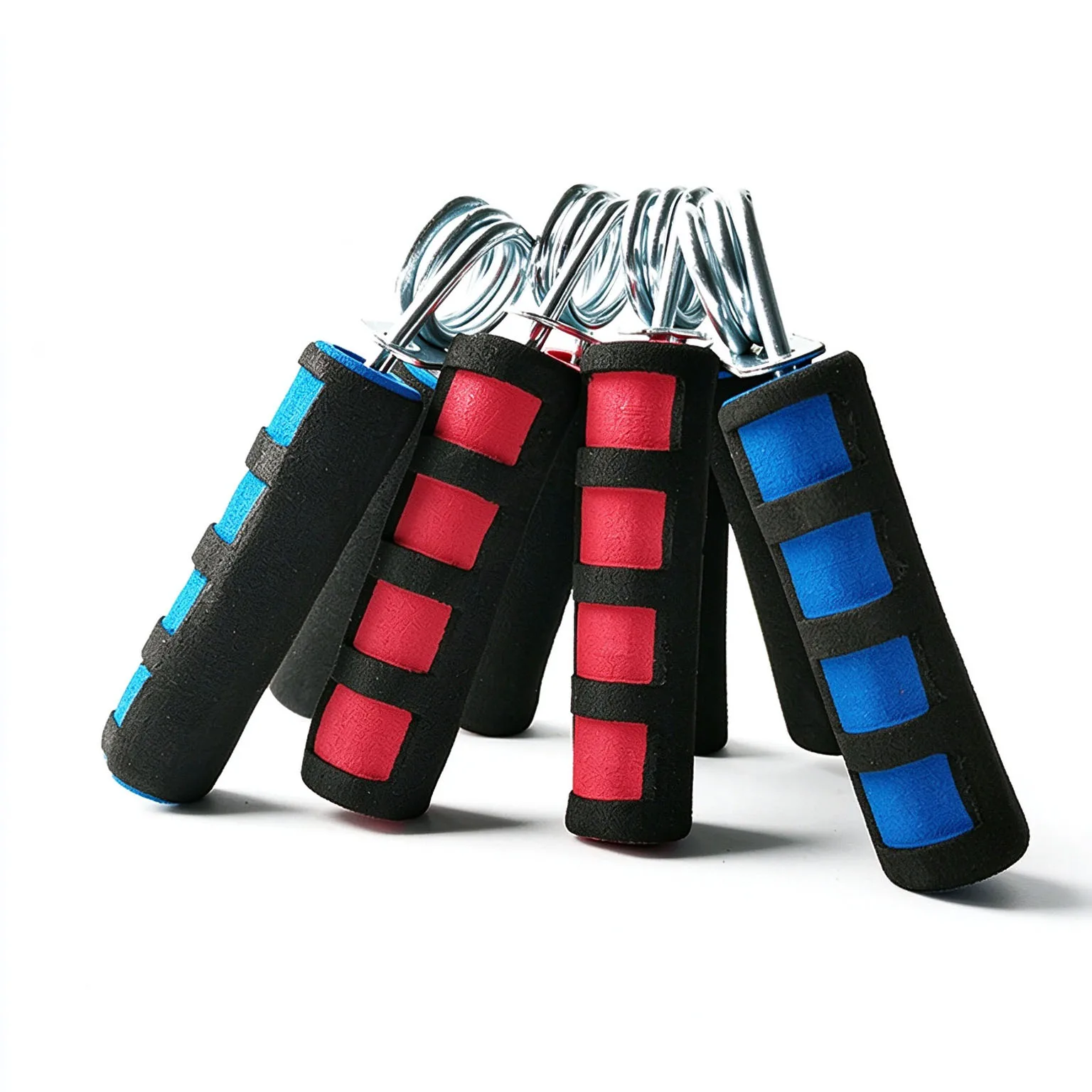 Portable Hand Grip Strengthener with Sponge Handle Gripper Wrist & Forearm Strength Trainer for Fitness Training