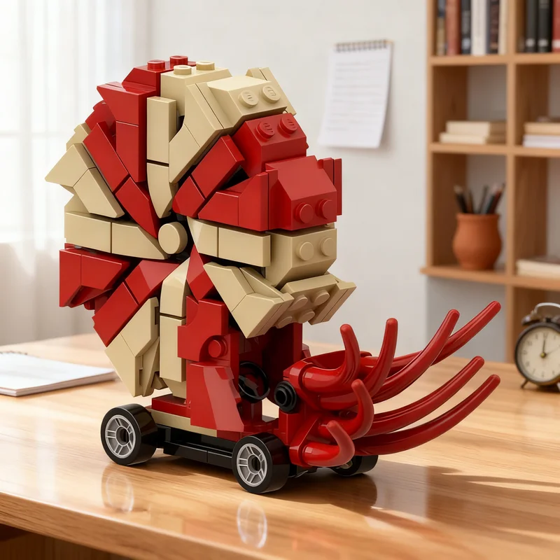 

221pcs MOC Dinosaurs Ammonoid Car Model Building Blocks Architecture DIY Creative Christmas Gifts Assemble Education Toys Idea