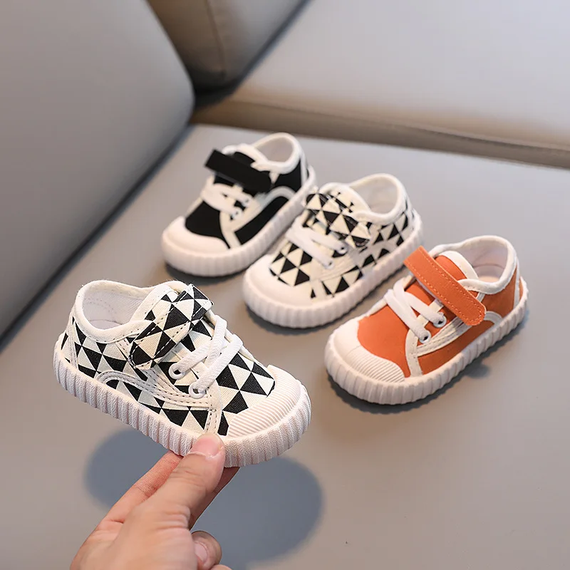 Children\'s Canvas Shoes New Boys and Girls Korean Version Breathable Baby Shoes Fashion Casual Shoes Non-slip Toddler Shoes