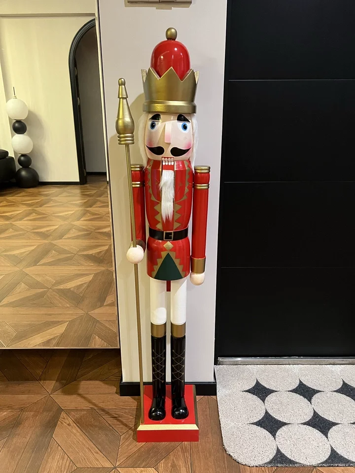 Cafe Decorative Ornament 120cm Nutcracker Puppet Soldier Ornament, Nordic Home, Hotel