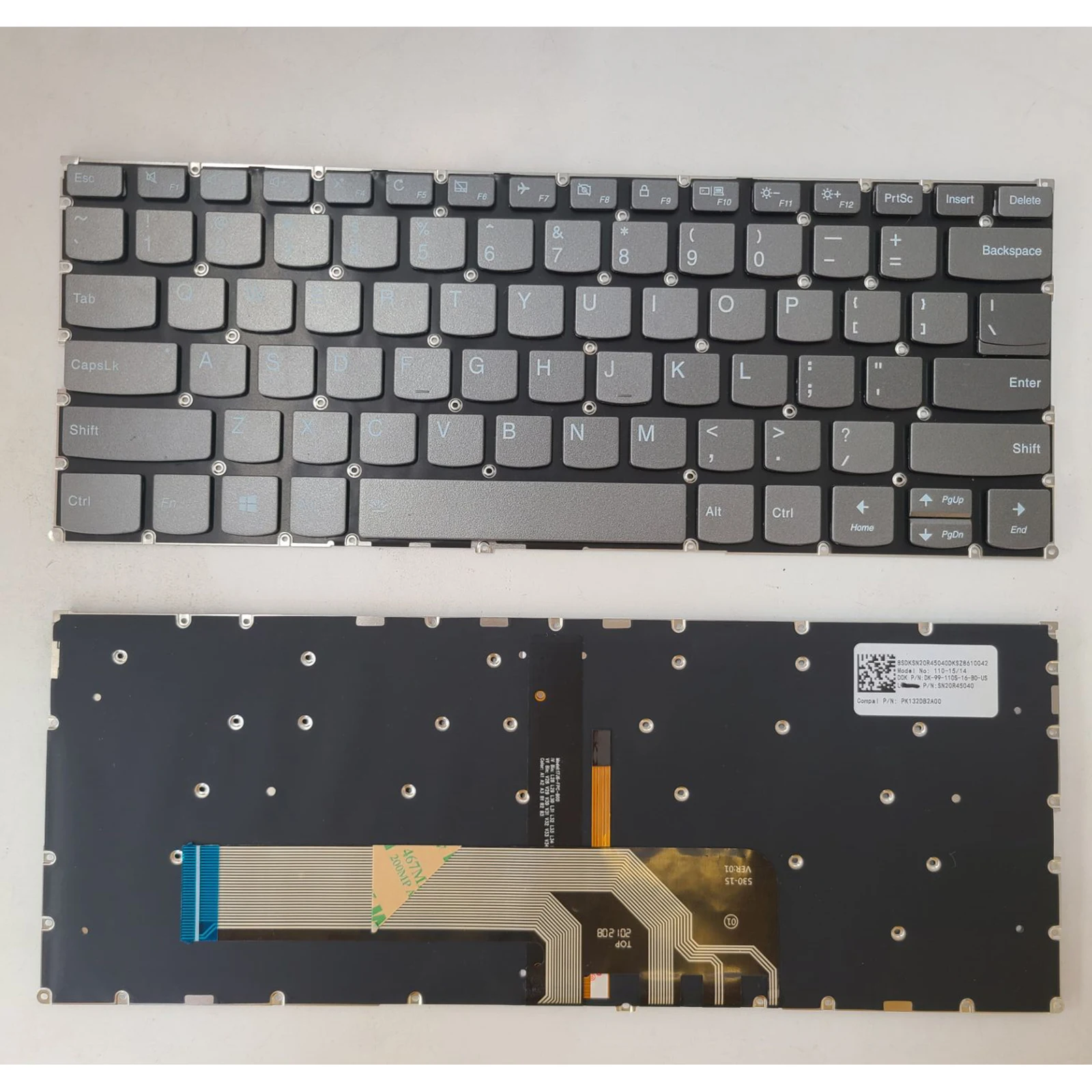 US for Lenovo S540-14IWL K4-IWL C340-14IWL C340-14API YOGA 530-14AR K4e-IML FLEX11 Laptop Keyboard