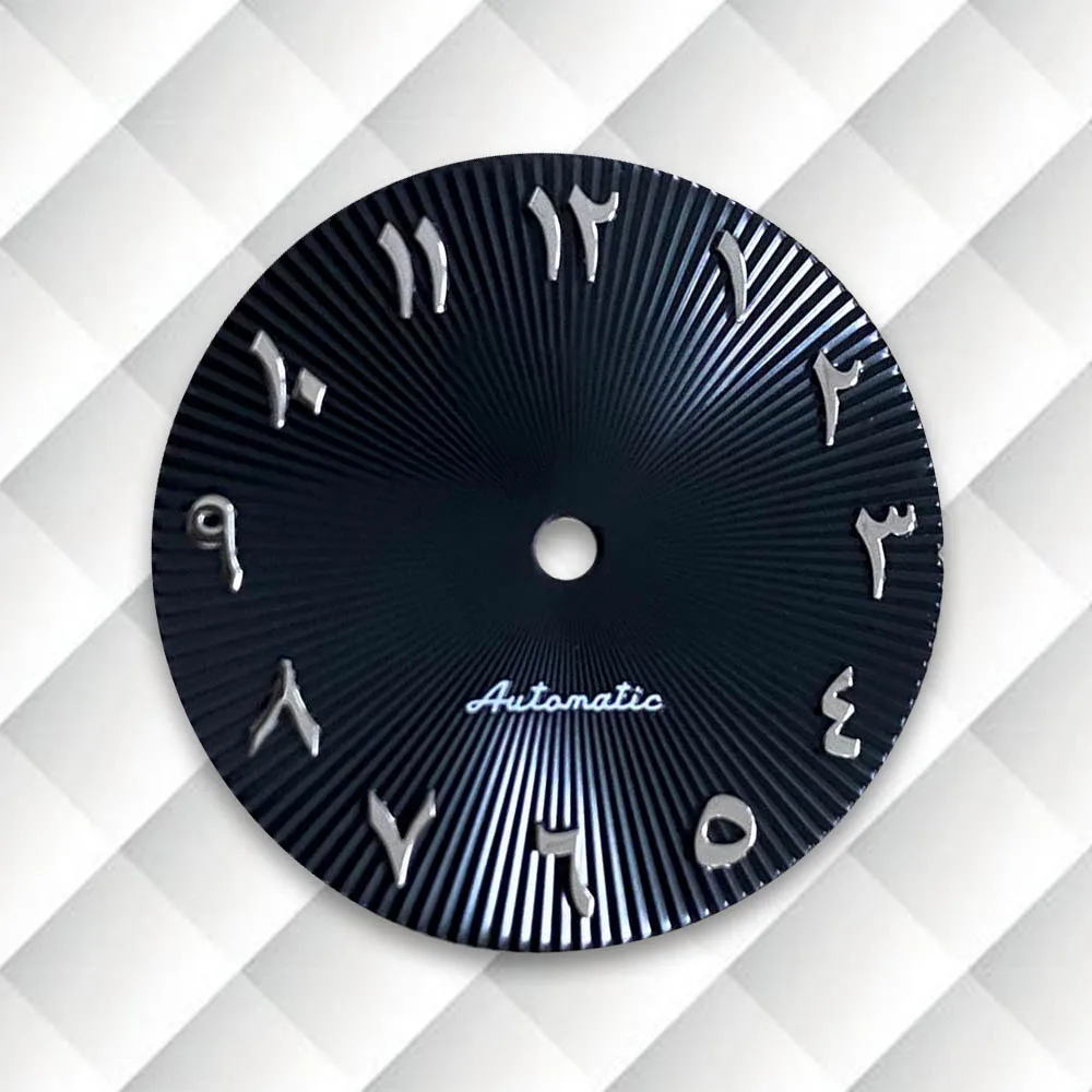 28.5mm S Logo Arab Dial Fit NH35/NH36 Japanese Movement Latest styles Sun Pattern Watch Modification Accessories
