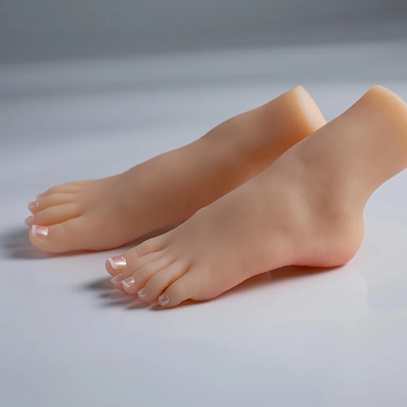 child-foot-model-mannequin-nail-practice-silicone-cute-small-lifelike-feet-full-soft-tpe2600-shoes-sock-display-sketch-salon-art