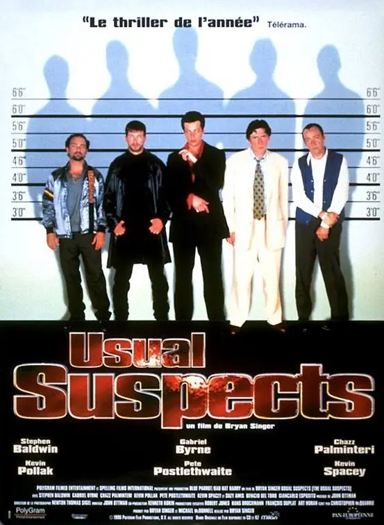 Movie The Usual Suspects (1995) Poster Wall Art Home Decor Painting Calligraph