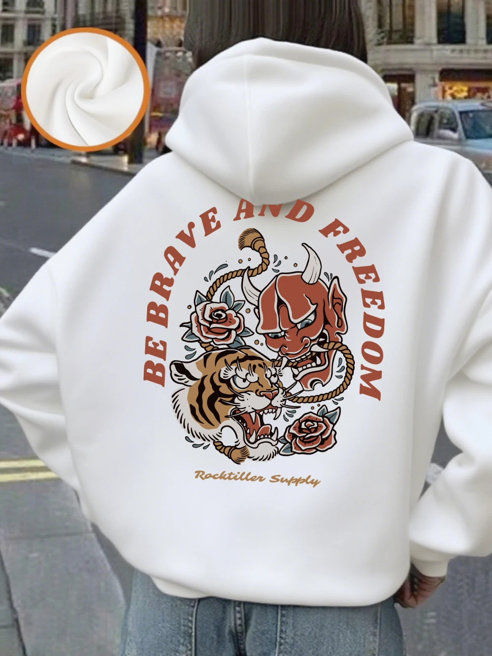 

Толстовки с принтом Be Brave And Free, женские зимние флисовые теплые пуловеры, базовые толстовки с карманами, повседневная свободная женская одежда