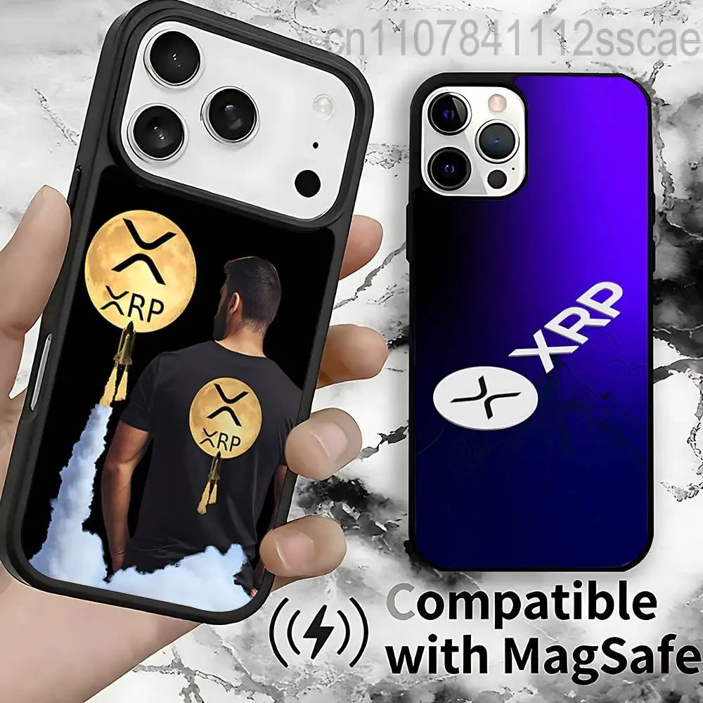 

Xrp Ripple Crypto x Magnetic Case: Compatible with IPhone 17,16,15,14,13,12,11,Pro,Max,Plus,Mini,SE4,E