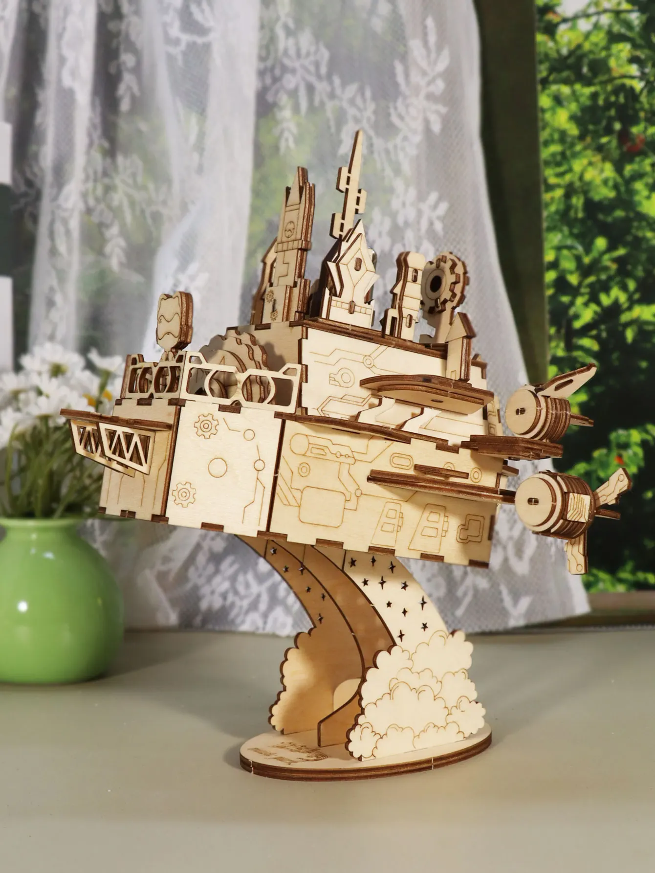 

3D деревянные пазлы для взрослых, наборы музыкальных шкатулок с замком, строительная модель, поделки своими руками, рождественские подарки