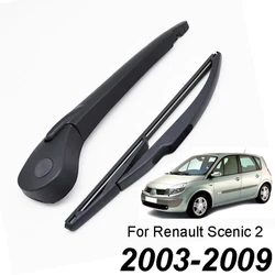 Rear Wiper Blade & Arm Set Kit For Renault Scenic 2 / Grand Scenic MK 2 Windshield Windscreen 2003 - 2009