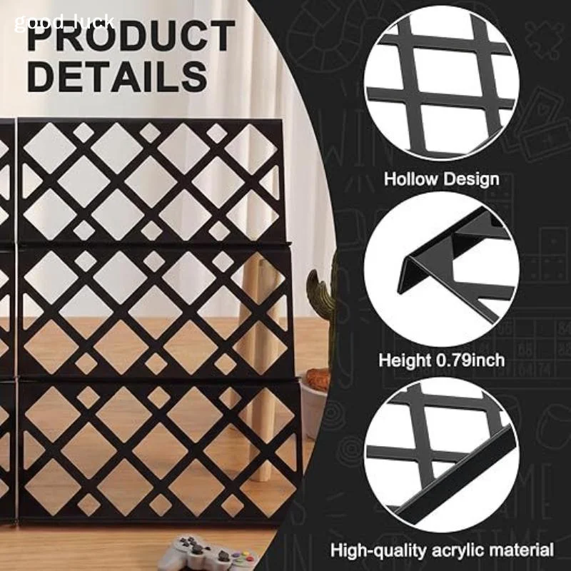 AnswerNew Acrylic Trading Card Risers Black Hollow Trading Card Display Riser Sports Cards Organizer Holder Den Shelf Shop