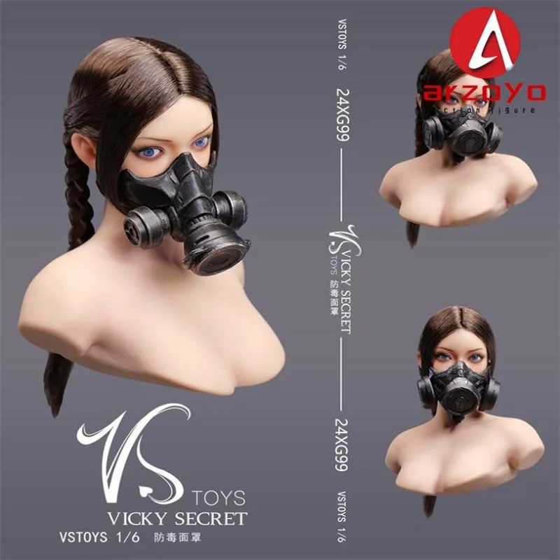 IN STOCK VSTOYS 24XG99 1/6 Scale Gas Mask Model Soldier Clothes Accessories Fit 12'' Male Female Action Figure Body Dolls