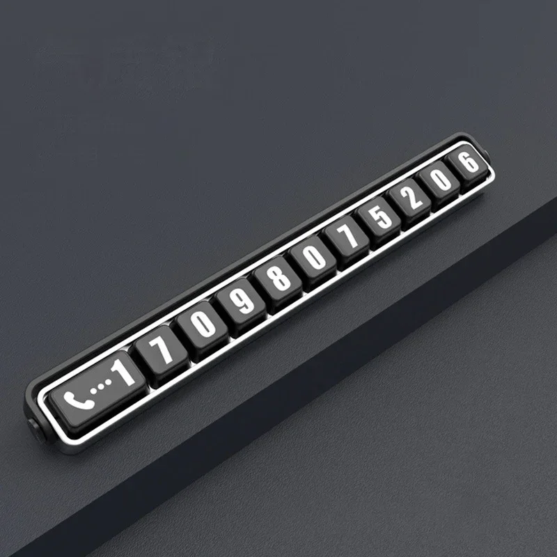 Car Phone Number Card Temporary Parking Card Plate Telephone Number Car Park Stop Automobile Accessories