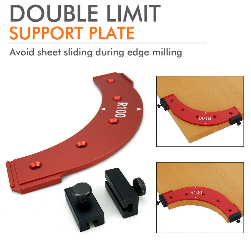 For Woodworking inner and outer corner large arc template wardrobe corner trimming machine arc chamfering auxiliary repair