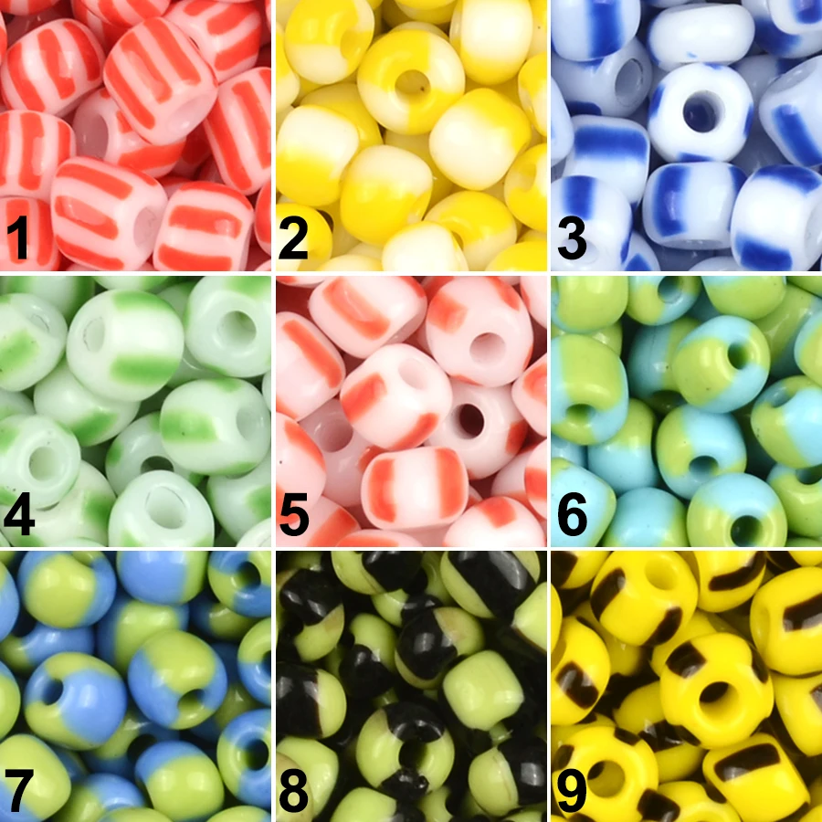 4mm Solid Color Stripe Round Hole Fashion Czech Glass Seed Beads For Jewelry Making DIY Handmade Embroidery/Necklace