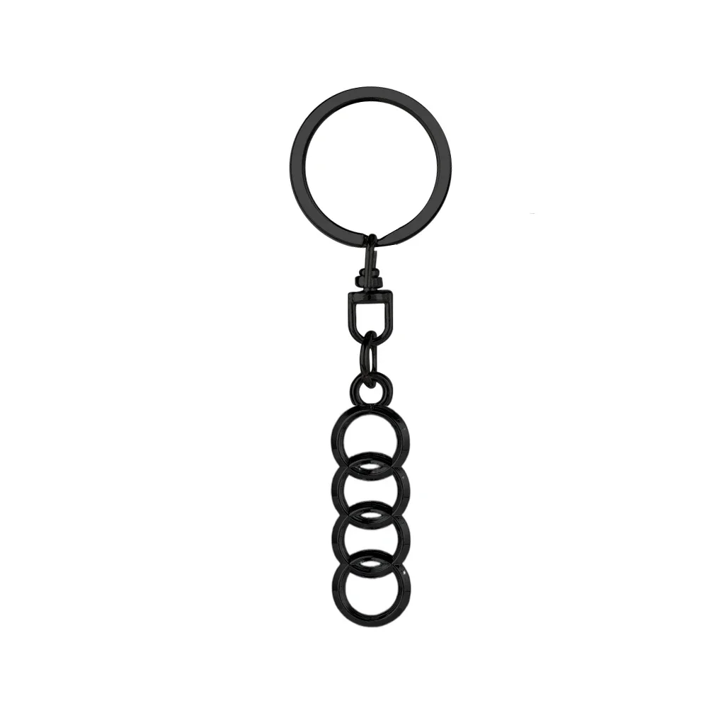 3D Metal Car Logo Key Rings Keyring Keychain Accessories For Audi S Line S3 RS4 A4 B5 B6 A3 8P 8V 8L A5 A6 C6 C5 A1 A7 A8 Q3 TT