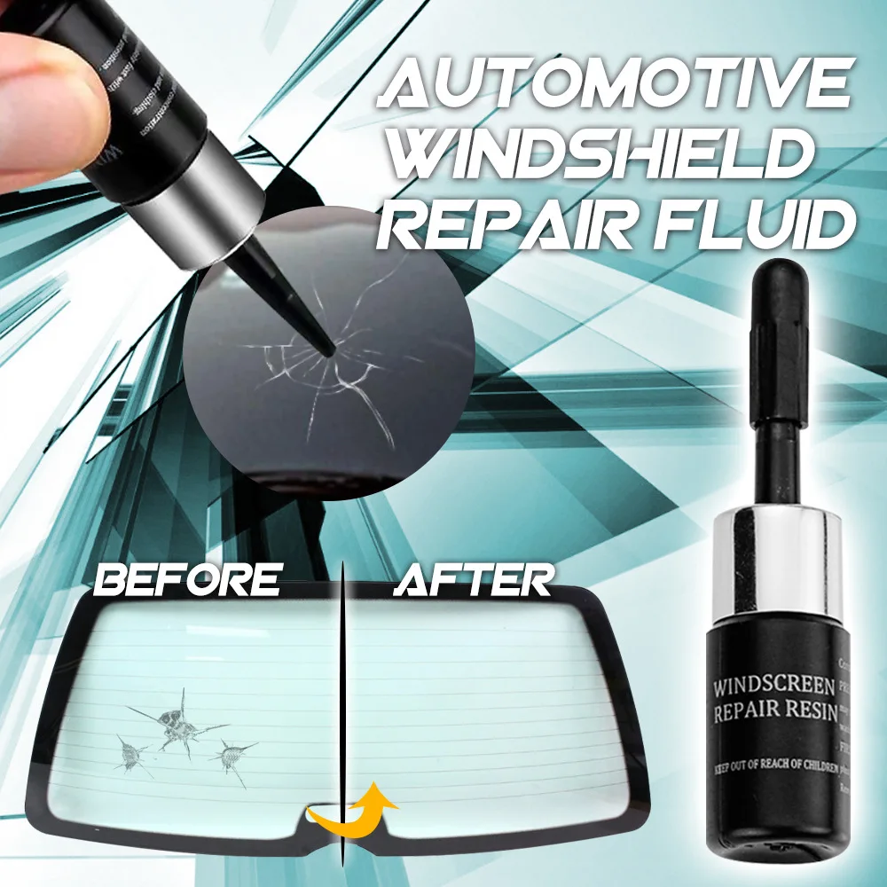 Car Windshield Repair Set Automotive Window Glass Repair Fluid Tool Windscreen Crack Scratch Restore Auto Window Nano Repair Kit