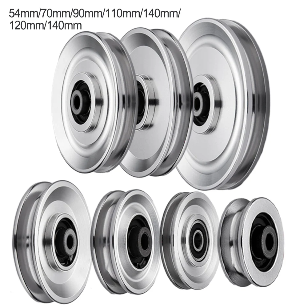 Accessories Roller Workout Pulley Wheel Dustproof Fitness Parts Pulley Replacement Silver 54-160MM Easy To Use