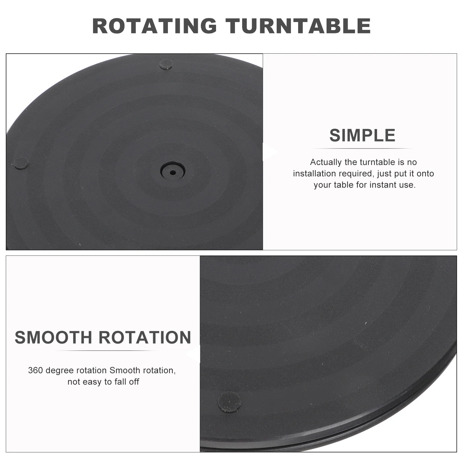 Rotating Flower Arrangement Turntable Plastic Bonsai Turntable Household Desktop Holder Smooth Rotation Wear-Resistant